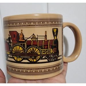 Vintage Chaps Ralph Lauren train locomotive coffee mug cup